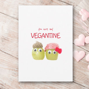 De Correspondance Drôle vegans mignon être ma carte végétale plate