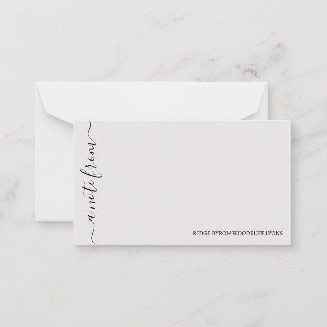 De Correspondance Du bureau simple Carte pour notes élégant (Devant)