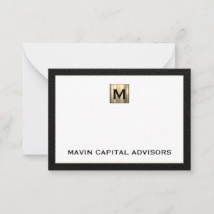 De Correspondance Élégant Carte pour notes Merci pour professionnels