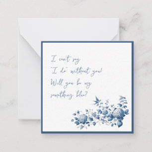 De Correspondance Elégant Serez-Vous Ma Carte Mariage Bleue Quelque