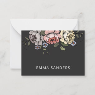 De Correspondance Elégante carte d'appel Boho Botanical Florals