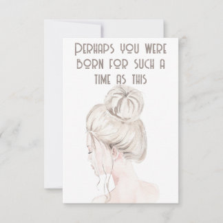 De Correspondance Esther Bible Verse Carte pour notes