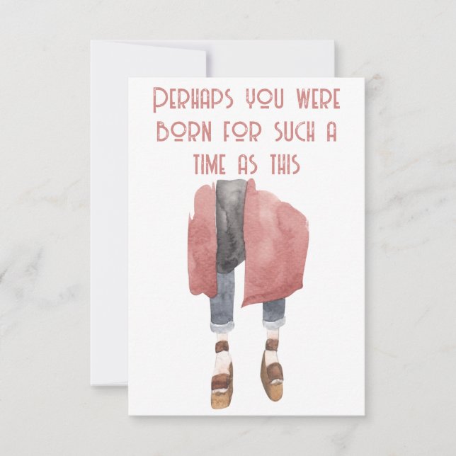 De Correspondance Esther Bible Verse Carte pour notes (Devant)