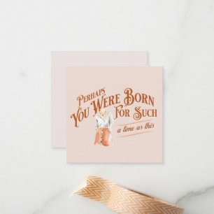 De Correspondance Esther Bible Verse Feminine Carte pour notes