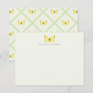 De Correspondance Eurymus Pelidne Papillon jaune carte à billets pla