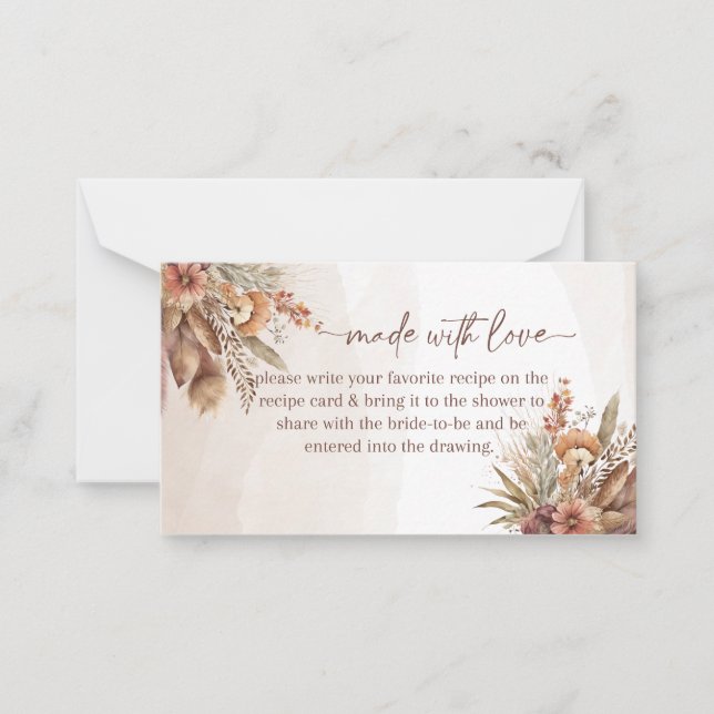 De Correspondance fait avec la recette d'amour carte insert (Devant)