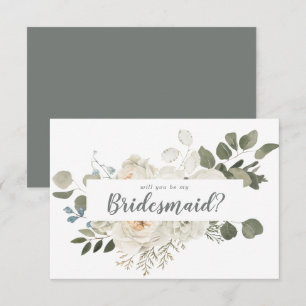 De Correspondance Floral D'Hiver Serez-Vous Ma Carte D'Avis D'Épouse