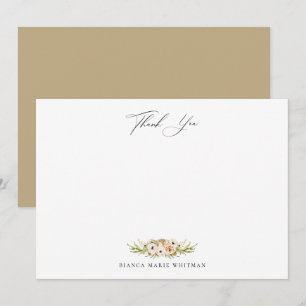 De Correspondance Forêt Botanique Floral Merci Carte Note