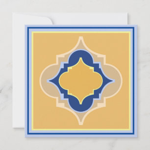 De Correspondance Formes marocaines Carte Flat Note