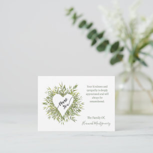 De Correspondance Frame Heart Willow Branches Sympathie Carte Merci