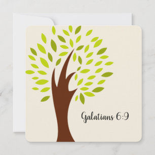 De Correspondance Galates 6:9 Carte d'écriture