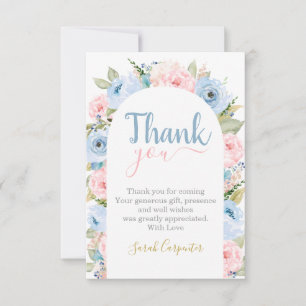 De Correspondance Genre Révéler Arc Floral Merci Carte Note