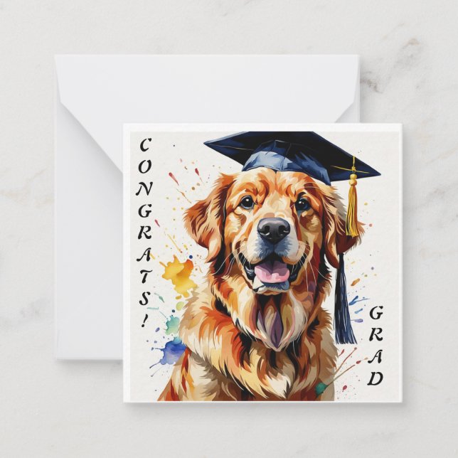 De Correspondance Golden Retriever Carte pour notes (Devant)