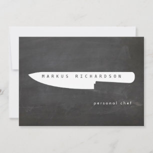 De Correspondance Gros Chef Couteau Logo 2 Chef, Carte pour notes Pl