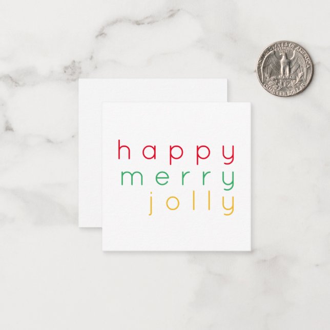 De Correspondance HEUREUSE JOLLY JOLLY 2.5x2.5 Carte plate (Devant/Arrière en situation)