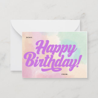 De Correspondance Inspiré par Olivia Rodrigo carte d'anniversaire
