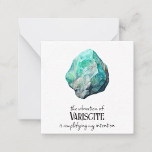 De Correspondance *~* Intention Tourmaline AP64 Carte à note plate