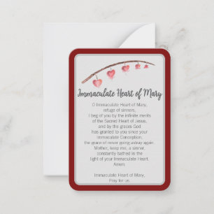 De Correspondance "Je vous ai prié aujourd'hui" Immaculé Carte pour