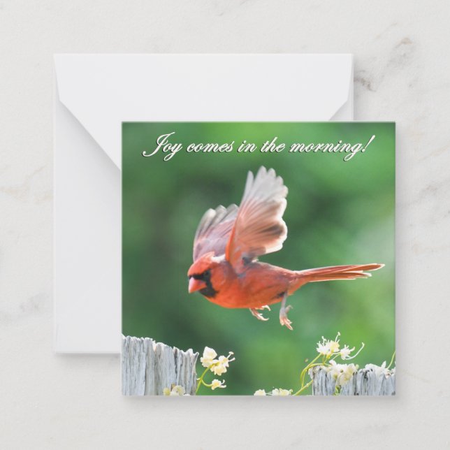 De Correspondance Joy arrive dans le Carte pour notes du matin (Devant)