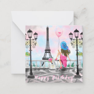 De Correspondance Joyeuse carte d'anniversaire Femme avec ballon à P