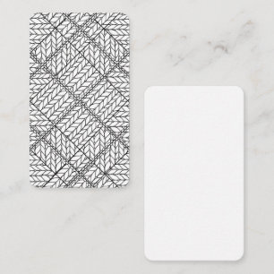 De Correspondance KNIT JACQUARD BLANC 3.5x2 Carte plate / Verticale