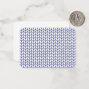 De Correspondance KNIT LIGNE BLEUE 3,5x2,5 Carte à note plate / Hori