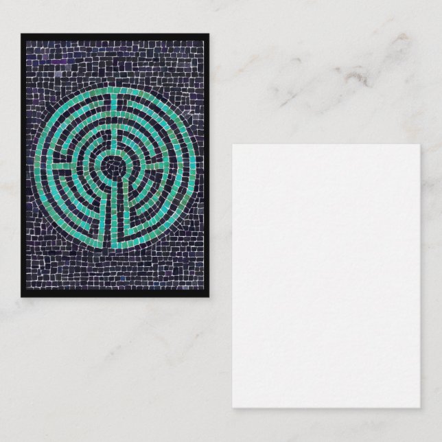De Correspondance LABYRINTH III 3,5x2,5 Carte à note plate (Devant / Derrière)