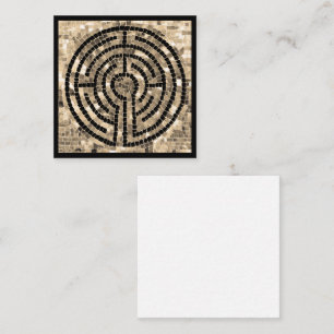 De Correspondance LABYRINTH V 2.5x2.5 Carte à plat noir