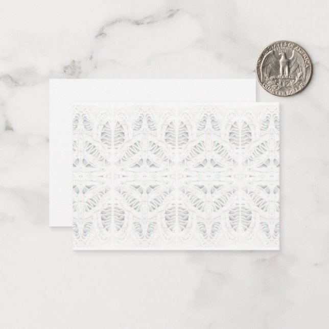 De Correspondance LACE BATTENBURG 3,5x2,5 Carte plate / Horizontale (Devant/Arrière en situation)