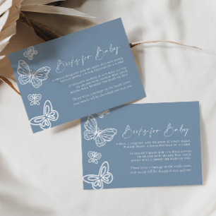 De Correspondance Livres bleus minimalistes pour carte bébé