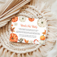 Livres Citrouilles d'automne pour carte bébé