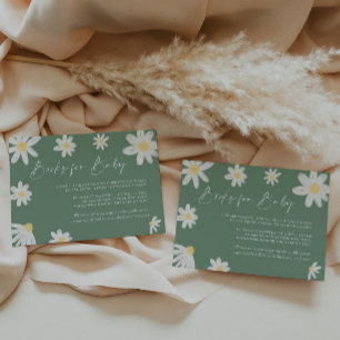 De Correspondance Livres pour carte bébé Daisy Sage Green