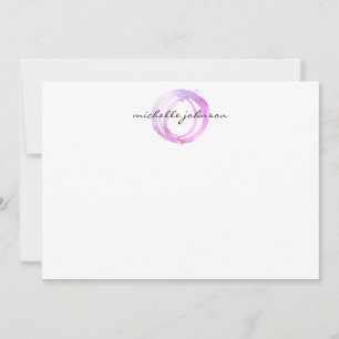 De Correspondance Luxe Carte pour notes plat Cercle rose