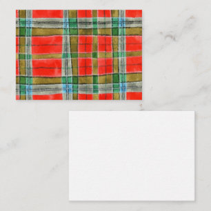 De Correspondance MAC BAIN TARTAN 3.5x2.5 Carte plate / Horizontal