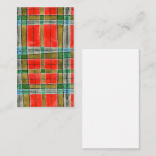De Correspondance MAC BAIN TARTAN 3.5x2 Carte Plate / Verticale