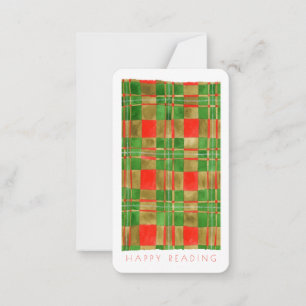 De Correspondance MAC GREGOR TARTAN Marque-page - Carte 3,5x2 + Text