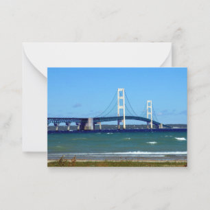 De Correspondance Mac puissant - Pont Mackinac - carte pour notes or