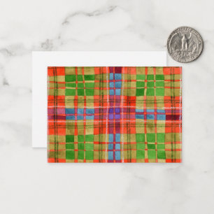 De Correspondance MAC RAE TARTAN 3,5x2,5 Carte plate / Horizontal