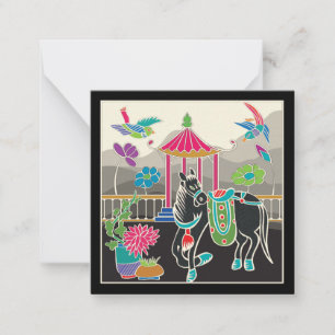 De Correspondance Mah Jongg Carreaux Carte Cheval Petite