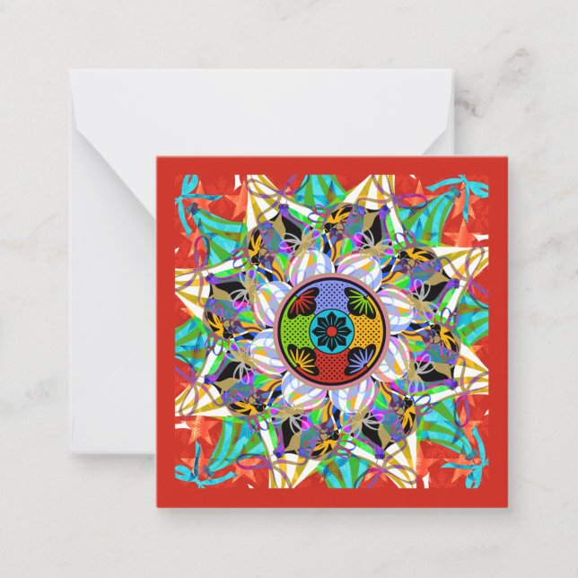 De Correspondance Mah Jongg Ornements Petite carte (Devant)