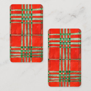 De Correspondance Marque-page TARTAN SCOTT ROUGE - Carte 3,5x2