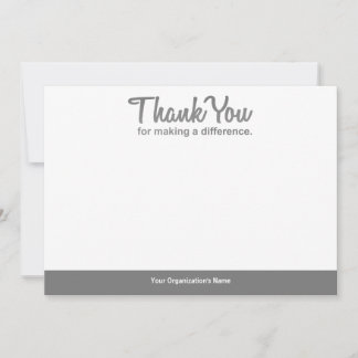 De Correspondance "Merci pour faire la différence" carte pour notes