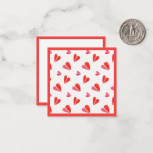 De Correspondance MINI COEURS 6,35 cm Carte Carrée Plate II