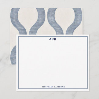 DE CORRESPONDANCE MONOGRAM PERSONNALISÉ PREPPY STATIONARY CARTE POUR