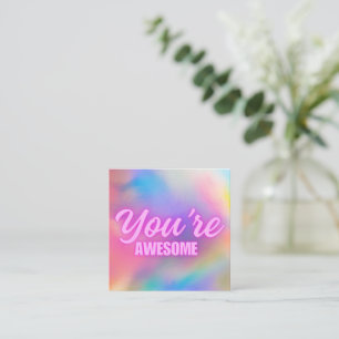 De Correspondance Neon tournez la carte "You're Awesome"