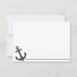 De Correspondance Note Ancre carte