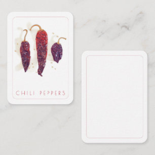 De Correspondance PEPPERS CHILI 2.5x3.5 Carte plate + Texte II