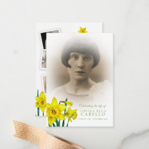 De Correspondance Printemps jaune jonquille fleurs photos carte poèm