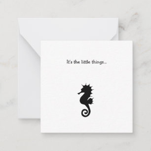 De Correspondance Seahorse Mini Remerciements Carte Note