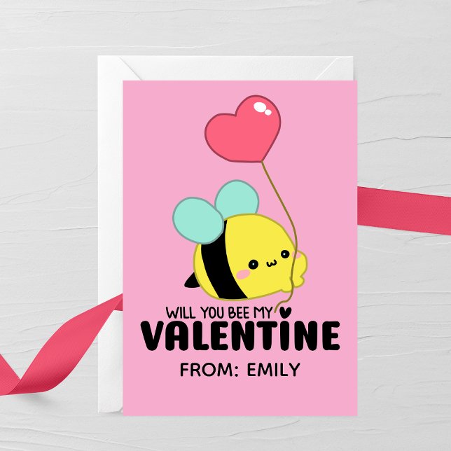 De Correspondance Seras-Tu Ma Valentine Enfant Carte (Créateur téléchargé)